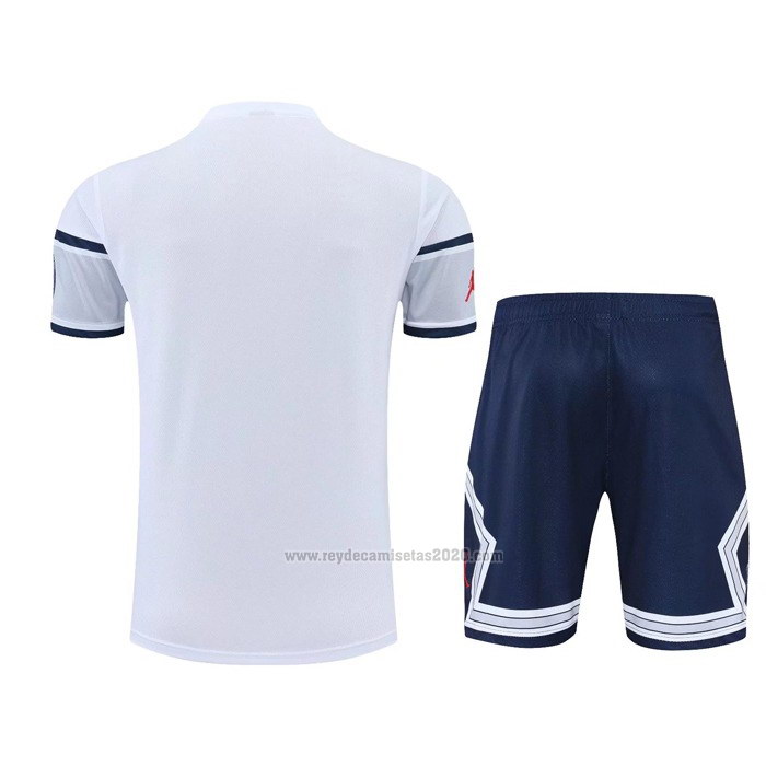 Chandal del Paris Saint-Germain Manga Corta 2022-2023 Blanco - Pantalon Corto